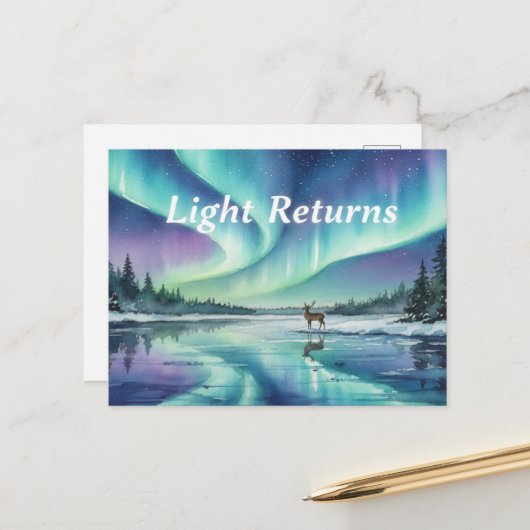 冬至のポストカード ポストカード (正面/裏面インサイチュ)