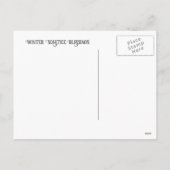 冬至のユールキャンドル - 雪の中 シーズンポストカード (裏面)