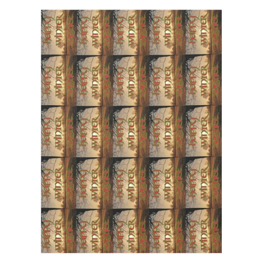 冬至の冬の日曜日のテーブルクロス テーブルクロス (正面)