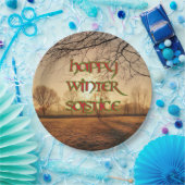 冬至の冬の日曜日の紙皿 ペーパープレート (パーティー)