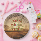 冬至の冬の日曜日の紙皿 ペーパープレート (パーティー)