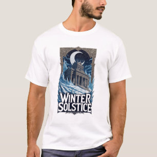 冬至の寺院Tシャツ Tシャツ