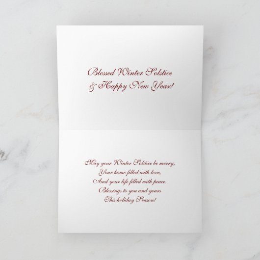 冬至の挨拶状 シーズンカード (内部)