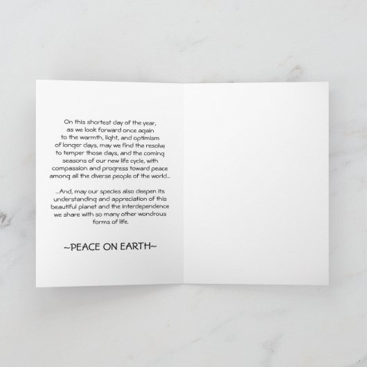 冬至の挨拶状 シーズンカード (内部)