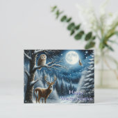 冬至の挨拶 Happy Winter Solstice Greeting ポストカード (スタンド正面)