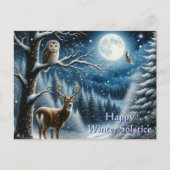 冬至の挨拶 Happy Winter Solstice Greeting ポストカード (正面)