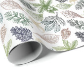 冬至の植物相の記号 ラッピングペーパー (ロールコーナー)