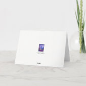 冬至の祝福 キツネと雪のカード シーズンカード (裏面)