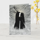 冬至の神および女神 カード (黄色い花)