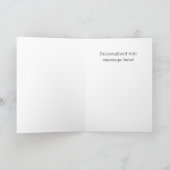 冬至の花のキツネ カード (内部)