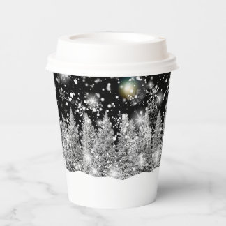 冬至の降雪 紙コップ