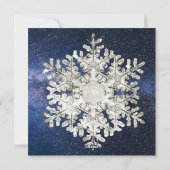 冬至の雪の結晶幾何学模様 シーズンカード (裏面)