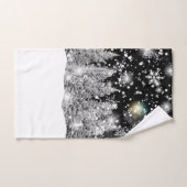 冬至の雪景色 ハンドタオル (ハンドタオル)