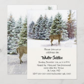 冬至の食事会への招待状 招待状 (正面/裏面)