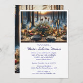 冬至ディナー招待状 招待状 (正面/裏面)