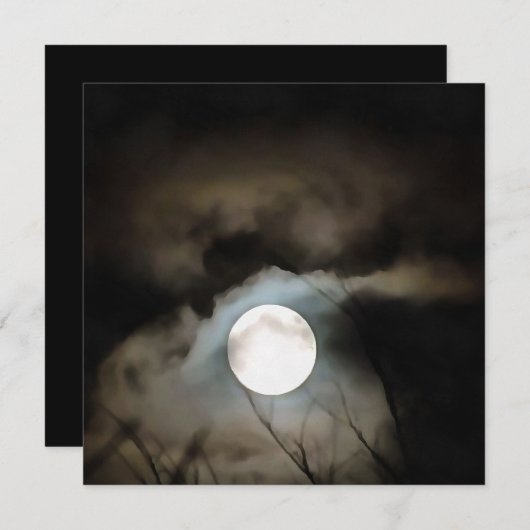 冬至ムーンシアルアート 招待状 (正面/裏面)