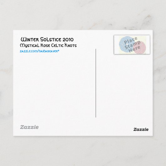 冬至2010はがき ポストカード (裏面)