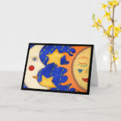 冬至 カード (黄色い花)