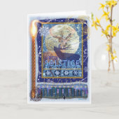 冬至 カード (黄色い花)