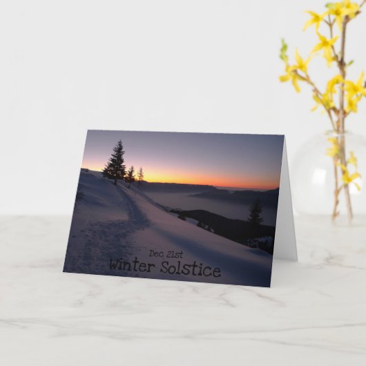 冬至 カード (黄色い花)