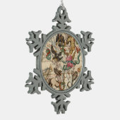 冬至 スノーフレークピューターオーナメント (左)