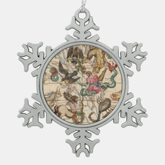 冬至 スノーフレークピューターオーナメント (正面)