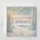 冬至：ホリーマンの祝福 シーズンカード (裏面)