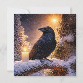 冬至 ユール レイヴンと雪 (正面)