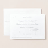 冬至:  見通しの公園休日 箔カード (裏面封筒付き)