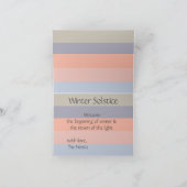 冬至 長い日  光の戻る冬 シーズンカード (内部)