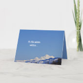 冬至!雪山冬景 カード (正面)