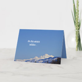 冬至！雪山冬景 カード