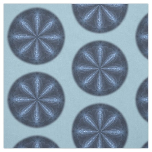 冬花万華鏡のように千変万化するパターン曼荼羅 ファブリック (見本)