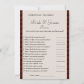 冬花嫁トリビアブライダルシャワーゲームカード 案内状 (正面)