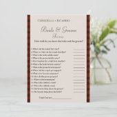 冬花嫁トリビアブライダルシャワーゲームカード 案内状 (スタンド正面)