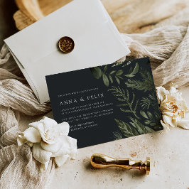 冬草地 |グリーンボタニカル結婚ズ 招待状