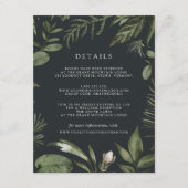 冬草地 |グリーンボタニカル結婚詳細 エンクロージャーカード (正面)