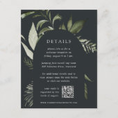 冬草植物学QRコード結婚詳細 エンクロージャーカード (正面)