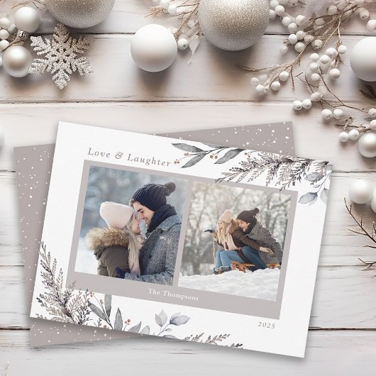 冬葉のと海苔の水色2枚の写真 シーズンカード