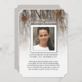 冬葉の – メモリアル&おそらく詩 招待状 (正面/裏面)