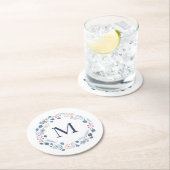 冬葉モノグラム紙コースター ラウンドペーパーコースター (インサイチュ)