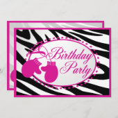 冬誕生日ミッテンス 招待状 (正面/裏面)