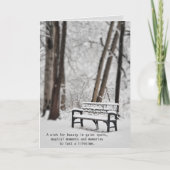 冬誕生日 シーズンカード (正面)