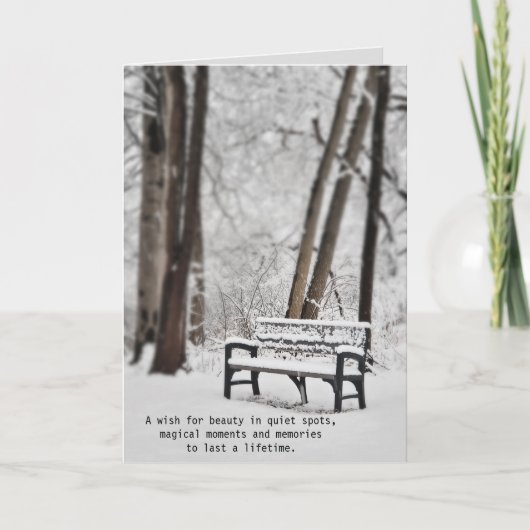 冬誕生日 シーズンカード (正面)