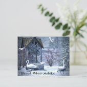 冬賛美至スワンス ポストカード (スタンド正面)