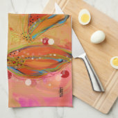 冬赤面キッチンタオル キッチンタオル (四つ折り)