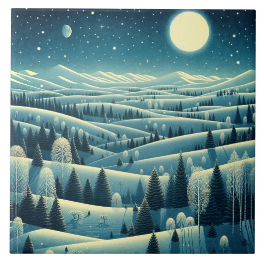 冬転がの丘 タイル (正面)