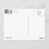 冬遊の雪景絵画色 ポストカード (裏面)