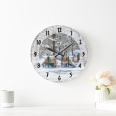 冬遊園地 ラージ壁時計 (ホーム)