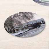 冬運河 ラウンドペーパーコースター (アングル)